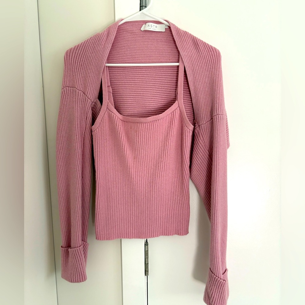 ASTR The Label sweater tank and shrug, Size M